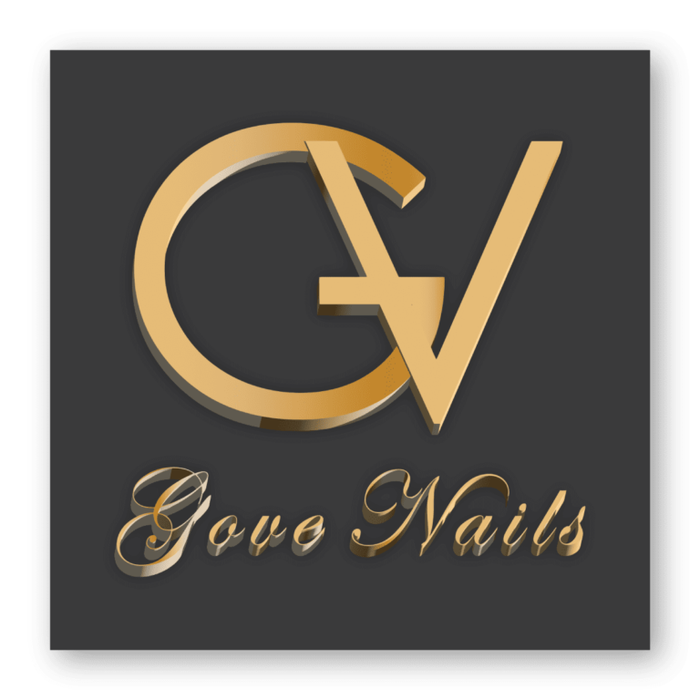 This image is a logo we created for Gove Nails.