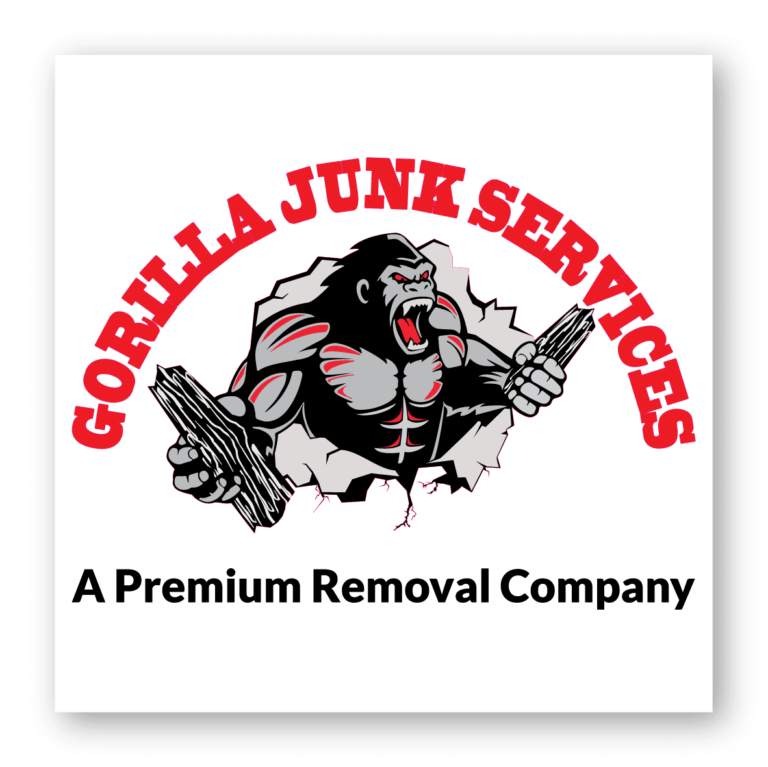 This image is a logo we created for Gorilla Junk Services.